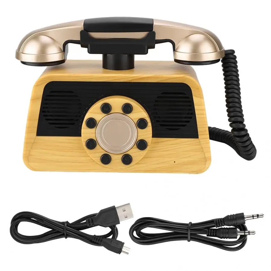 

caixa de som WISENOVO AS20 Portable Retro Telephone Shape USB Bluetooth Stereo Speaker bluetooth speaker waterproof