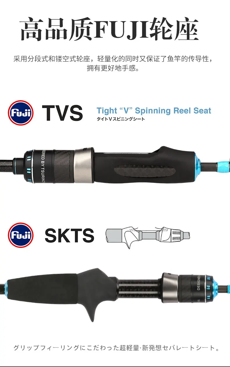 TSURINOYA для рыбалки стержень мастер Ультралегкая, мощная 1,4/1,68 м FUJI направляющее кольцо аксессуары форель литье спиннинг 2 секции стержень