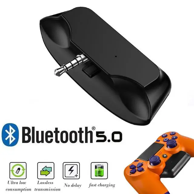 Wireless Bluetooth Adapter for PS4 Bluetooth 5 0 Aux Audio Receiver with Handsfree Fast Charging Adapter for Bluetooth Headphone