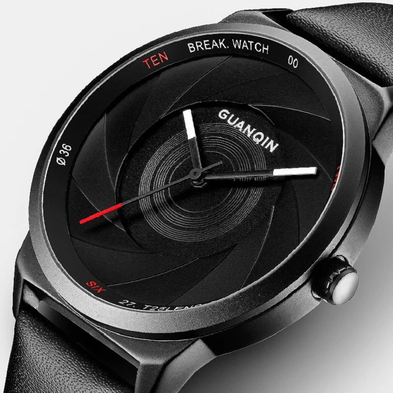 

Relogio masculino Top Brand GUANQIN new Simple Quartz Watch Men Unique design Waterproof Sapphire Fashion Casual Erkek kol saati