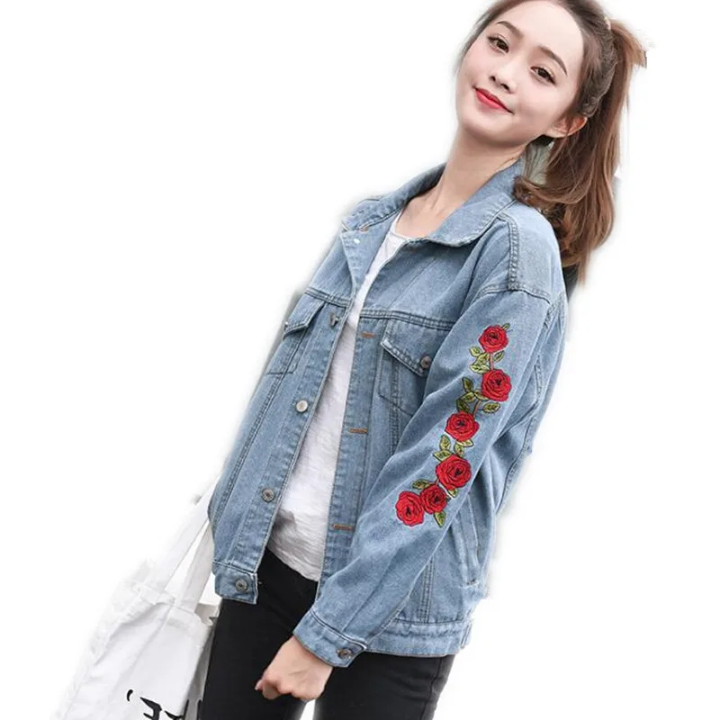 Fashion Embroidery Denim Spring 2018 New Women Short