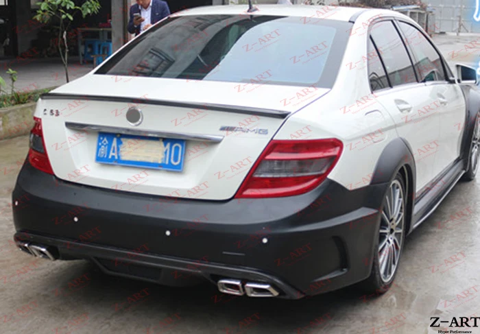 Z-ART широкий обвес для W204 real C63 AMG тюнинг обвес для W204 C63 AMG купе модифицированный обвес для W204 C63 AMG 2008-2010