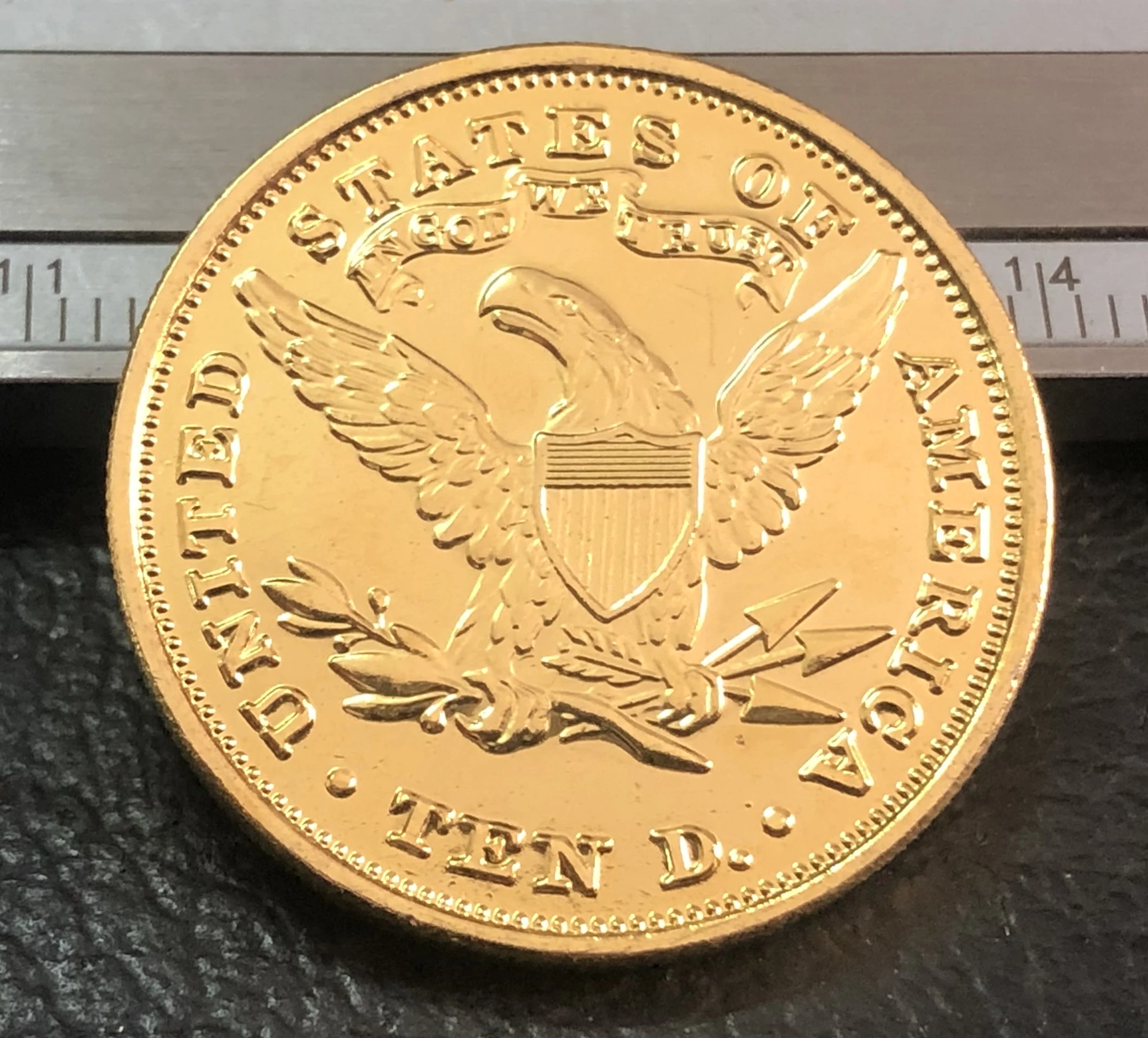 1892-p$10 LIBERTY HEAD(девиз на реверсе) копия