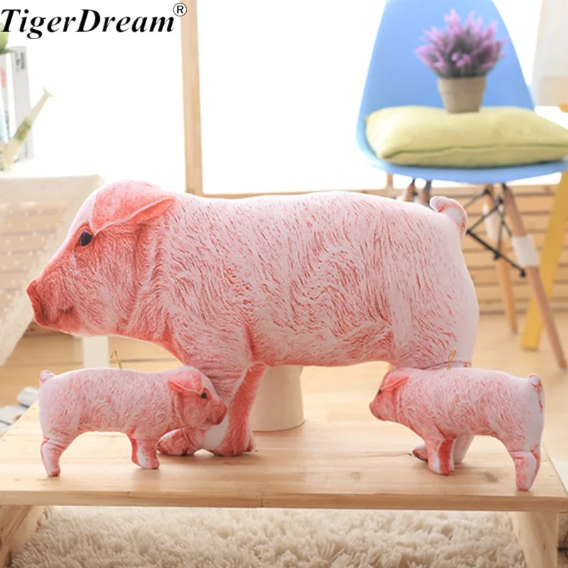 

Funny Pink Pig Plush Toy Cartoon Cushions PP Cotton Stuffed Toys Simulation Animals Dolls Creative Soft Pillows 2 Size