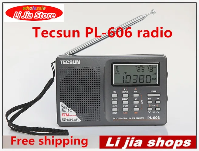Оригинальный радио TECSUN PL 606 портативный цифровой FM радиоприемник PLL | Радиоприёмники -32682627973