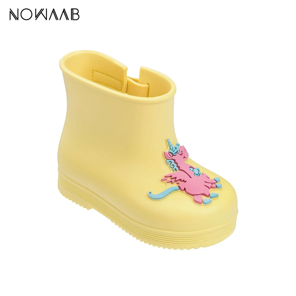 

Mini Melissa Boot Anglomania Unicorn 2019 Original Girl Jelly Sandals Kids Sandals Children Beach Shoes Toddler Shoes Rain Boots
