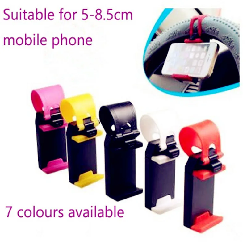 

2018 new Elastic fixed360 degree rotation bracket stand car steering wheel 5-8.5cm mobile phone frame shelves car accessories