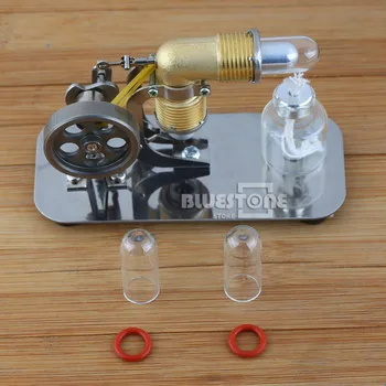 

Mini Hot Air Stirling Engine Motor Model Educational Toy Kits Electricity HA001