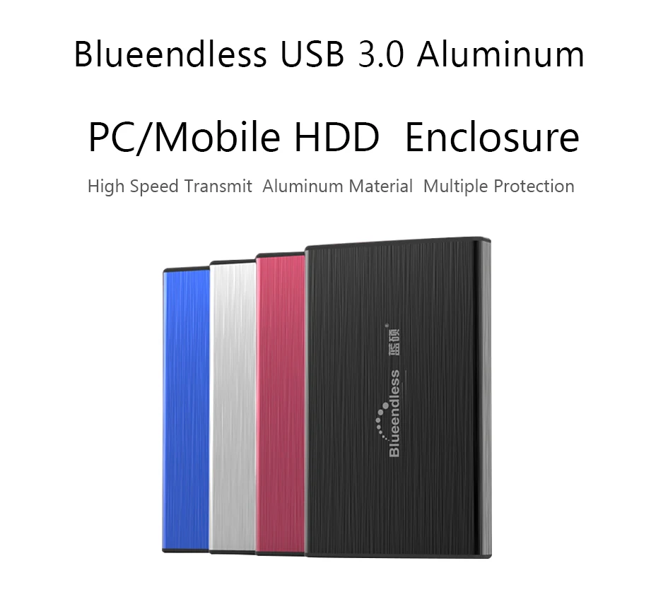 Blueendless 2,5 'дешевый USB жесткий диск внешний USB накопитель Sata USB Hdd 1 ТБ/750 GB/320 GB жесткий диск под$33 с корпусом и 30