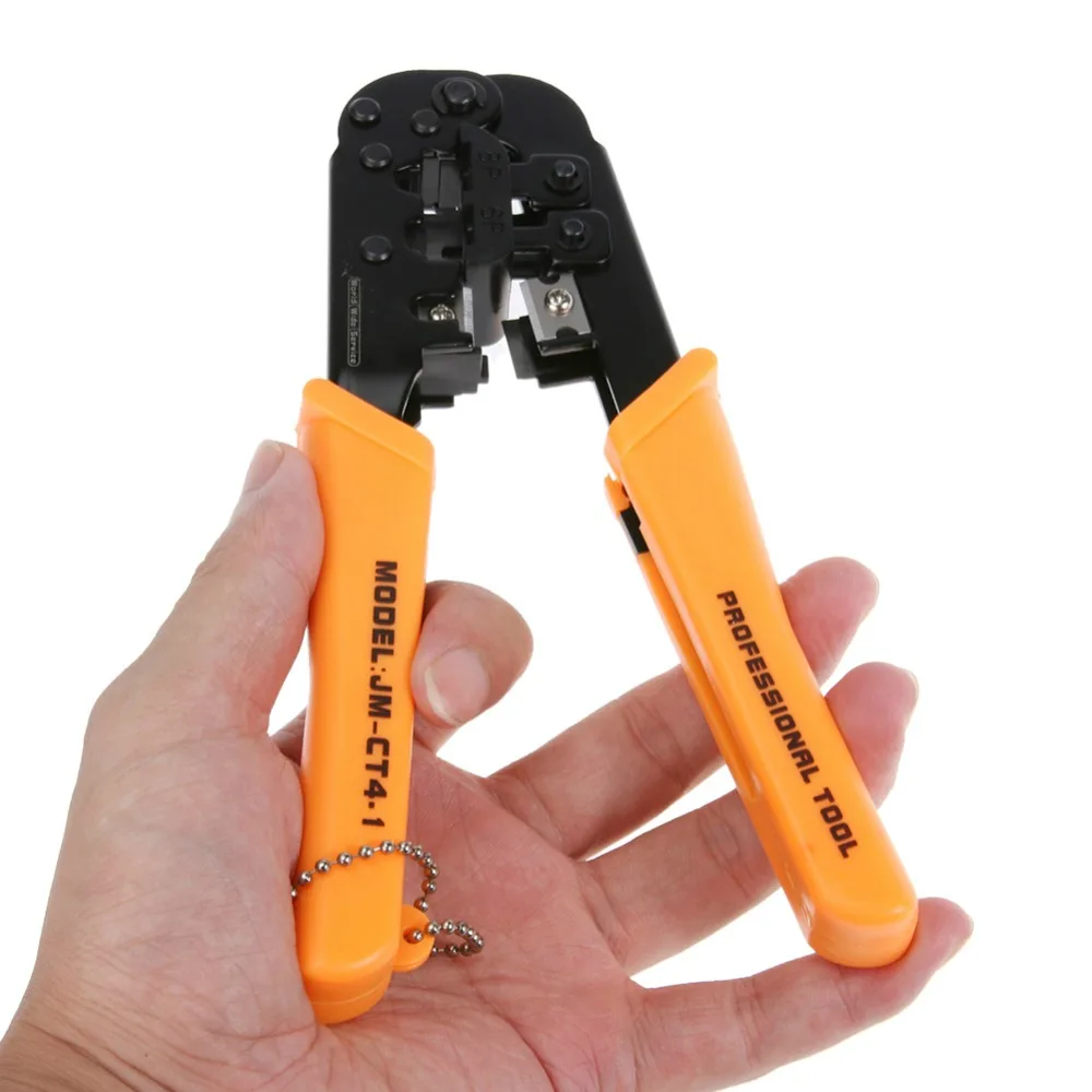 JM-CT4-1 6P 8P Ethernet Internet Cable Crimping Plier Network Cord Repair Tool Kit Telephone Wire Cutter Cutting Press-pliers