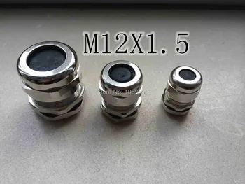 

20pcs M12X1.5 Brass cable gland M12*1.5 waterproof cable connectors Metal Cable Waterproof Connector