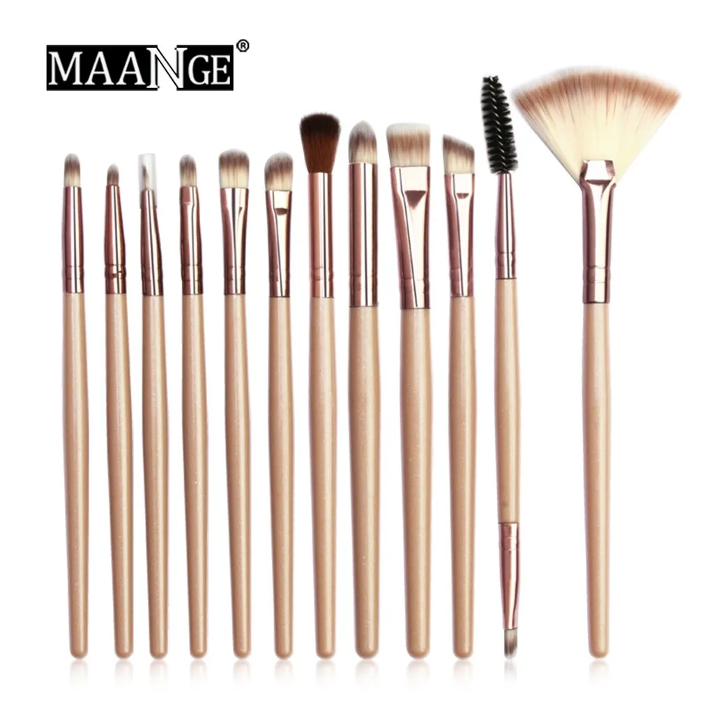 12 шт. макияж тени для век высокое качество Brochas Maquillaje Pincel Maquiagem профессиональная