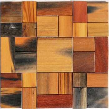 

old ship wood mosaic tile, wood tiles, floor mosaic tiles, wall ideas natural wooden mosaic brown color