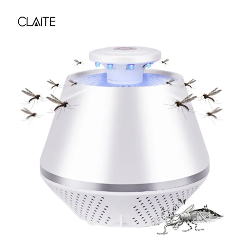 CLAITE LED Mosquito Killer Lamp USB Rechargeable Electronic Mosquito