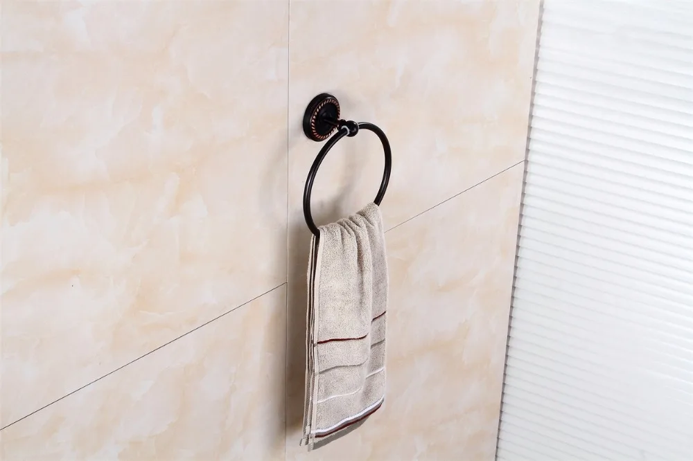Кольца для полотенец античная латунь настенная стойка держатель для полотенец Полка для ванной Вешалки для полотенец хранение полотенце Аксессуары для ванны бар 9141 K