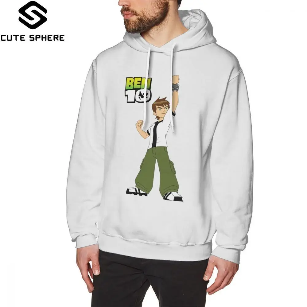 

Ben Hoodie Ben 10 Hoodies Long Sleeve Winter Pullover Hoodie Male XL White Streetwear Cotton Popular Hoodies