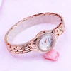 2022 vendeur chaud femmes dames or rose argent bureau dame quartz montres main caténaire diamant mode petite amie cadeaux horloge ► Photo 3/5
