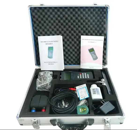 

TDS-100H-S2+ M1/M2 Handheld Ultrasonic Flow meter /flowmeter ( 15-700mm ) with CD