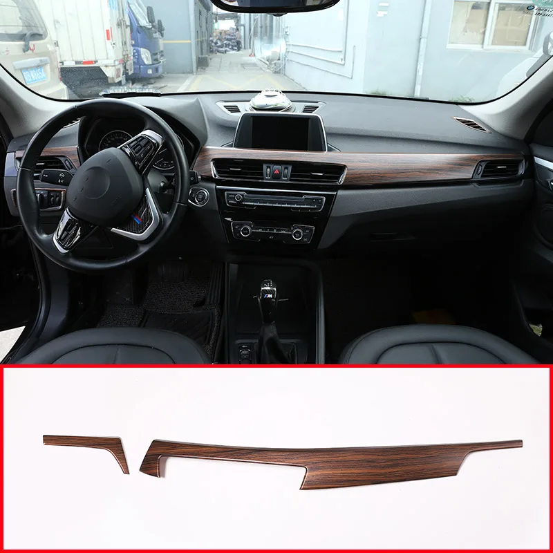 Pine Wood Grain ABS Car Center Console Protection Panel Cover For BMW X1 F48 2016-2018 For BMW X2 F47 2018 Car Parts 2pcs Pine Wood Grain ABS Car Center Console Protection Panel Cover For BMW X1 F48 2016-2018 For BMW X2 F47 2018 Car Parts 2pcs