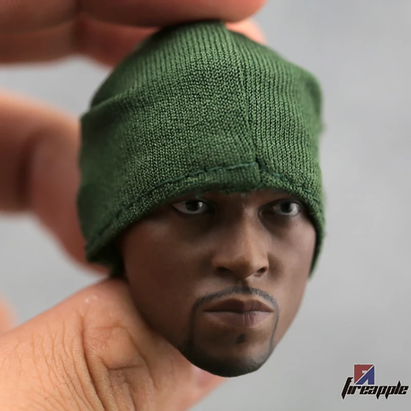 

Fit 1/6 Scale Action Figure Doll Mini Cold Cap/Hat Model Winter Cotton knitting Can Turn Mask Green/White Doll annex Toy