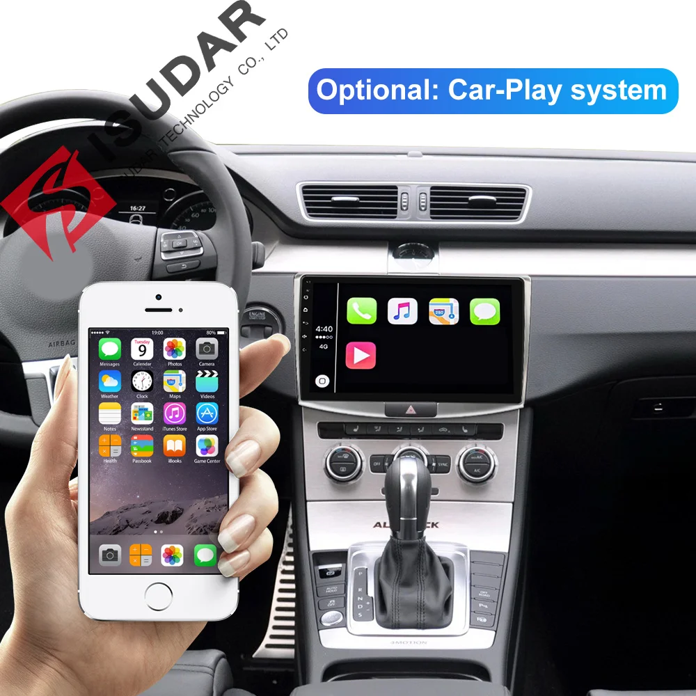 Best Isudar 1 Din Auto Radio Android 9 For VW/Volkswagen/Magotan/CC/Passat B6 B7 RAM 4GB ROM 64G Car Multimedia Player GPS USB DVR FM 2