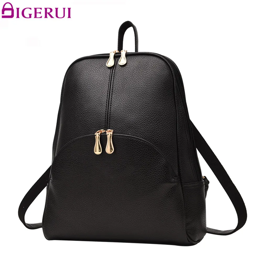 Digerui Backpack Pu Backpack Women Leather Backpacks Softback Bags Bag 