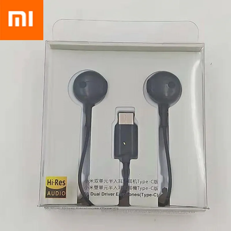 

Original Xiaomi Dual Units Half In-Ear Earphone Type-C Version with Mic Wire Control For MI 9 8 SE 6 5S plus 5X NOTE 2 3 MIX 2 3
