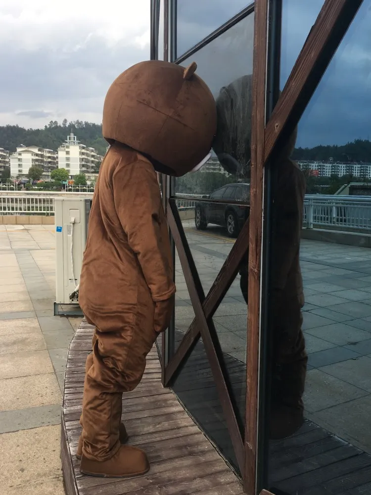 Web celebrity bear brown bear cartoon doll costume adult walk show costume custom shaker bear web celebrity bear suit