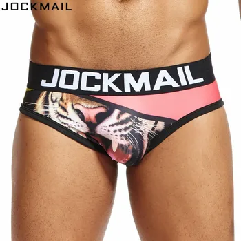 

JOCKMAIL Brand Sexy Mens Underwear Briefs Digitally printed gay panties calzoncillos hombre slip Men Bikini cuecas Gay Underwear