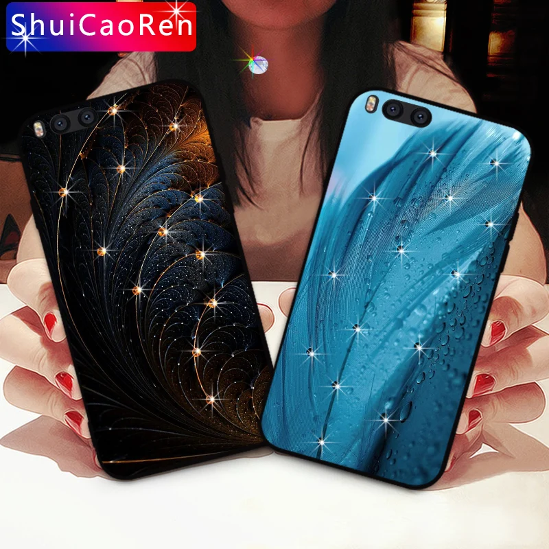 

Luxury Silicone Cases For Xiaomi Mi Note 3 / Mi Play Glitter Diamond Shell Back Cover For Xiaomi Mi 9 SE / Mi9 Rhinestone Case