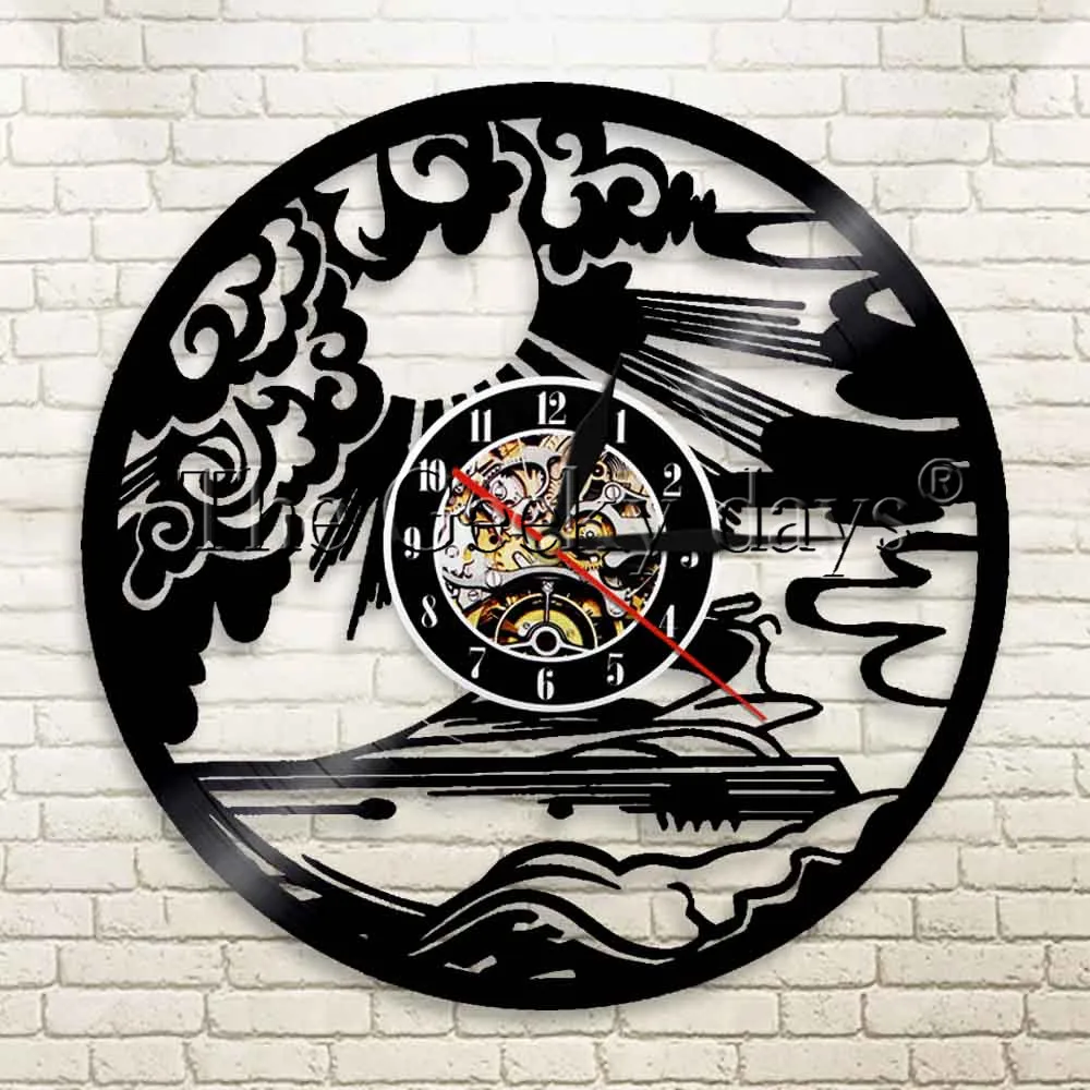 1piece Yachting Sport Sailing Yachtsman Vinyl Record Wall Clock Mariner Sailing Ship Clock Seaman Wall Art Clock Wall Clock Record Wall Clockart Clock Aliexpress