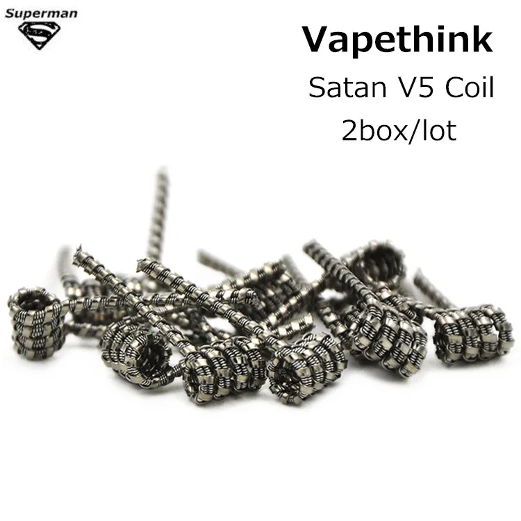 

SteamShark AA42 Satan V5 Coils 0.35ohm Electronic Cigarette accessory coil Pre-build Heating Wire DIY RBA/RDA/RTA atomizer Tank