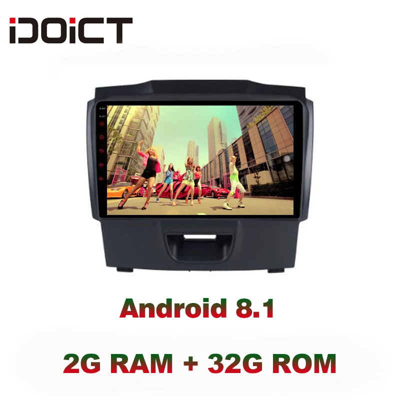 IDOICT Android 8,1 ips 2G+ 32G 8 CORE автомобильный dvd-плеер gps навигация Мультимедиа для Chevrolet S10 TRAILBLAZER ISUZU D-MAX