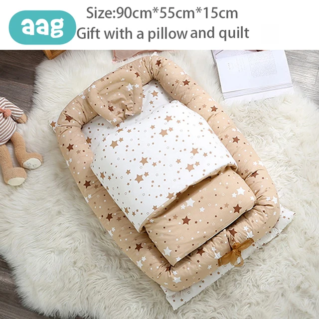 $US $34.94  AAG Baby Portable Crib Bed Sleeping Bed Cotton Infant Baby Nest Travel Bed Foldable Washable Newbor