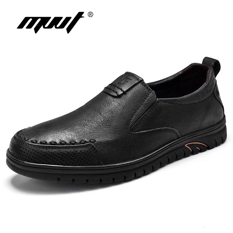 

MVVT Brand Genuine leather Shoes Men Oxfords Formal Shoes Quality Leather Shoes Men Dress Shoes Slip On Men Flats Loafers
