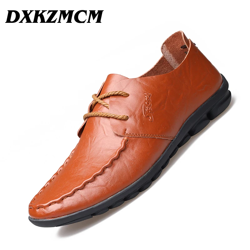 Vente En Cuir souple Hommes Mocassins Main Casual Chaussures Hommes Mocassins Pour Hommes En Cuir Chaussures Plates