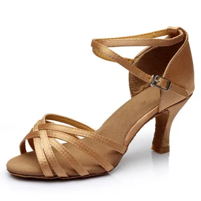 5CM Square heel Обувь для бальных танцев, сальсы, Танго, латинских танцев, низкий каблук, для детей, девочек, детей, женщин, дам, 6500 - Цвет: 5CM Square heel