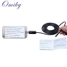 Omiky Advanced 2M 6 LED 5.5mm Lens 2IN1 Android Endoscope Inspection Waterproof Camera 1PC