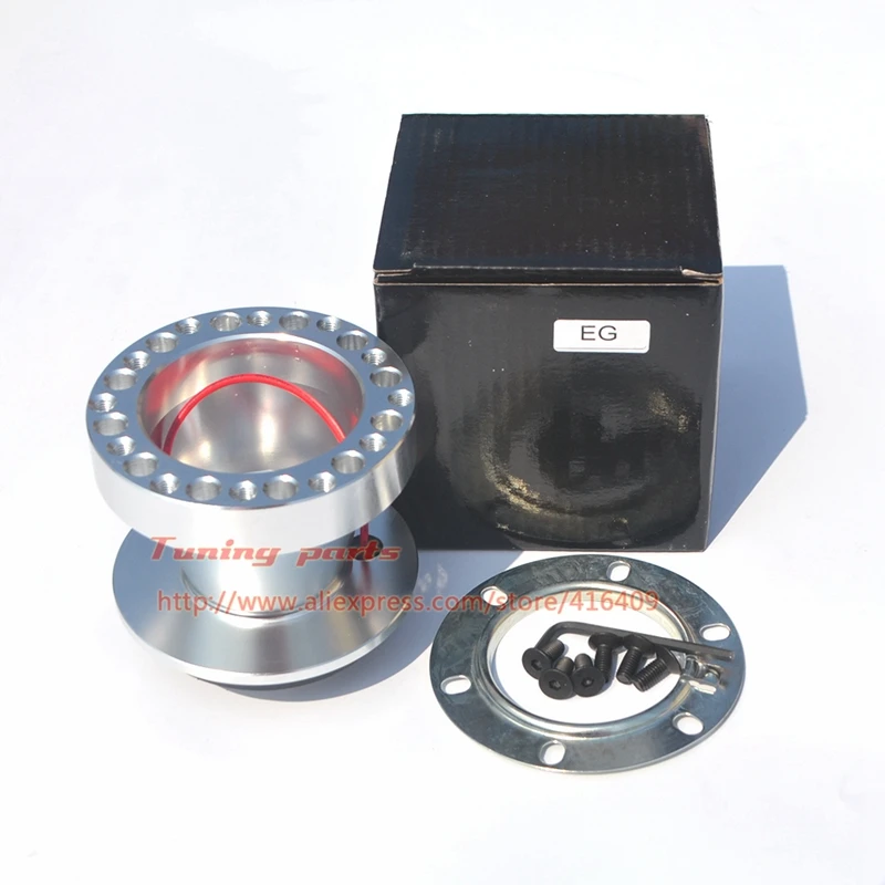 FOR 92 95 EG/INTEGRA DC2 ALUMINUM STEERING WHEEL 6 HOLE HUB ADAPTOR