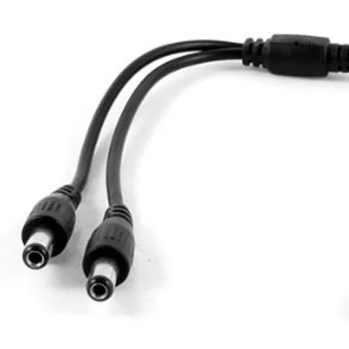 

30cm 5.5x2.1mm 1 Female to 2 Male Plug DC Power Jack CCTV Camera Splitter Cable