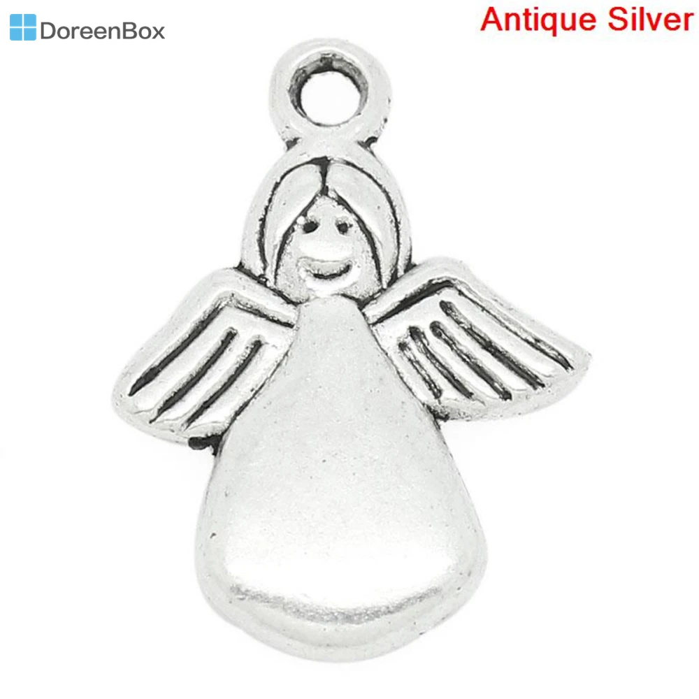 

Doreen Box Lovely 70PCs Excited Angel Charms Pendants 13*18mm Findings (B01083)