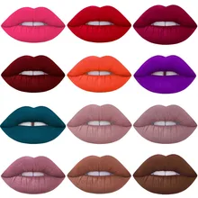 2016 Brand Makeup Waterproof batom Tint Lip Gloss Red Velvet True Brown Nude Matte Lot Makeup Lipstick lips-tattoo-lipstick