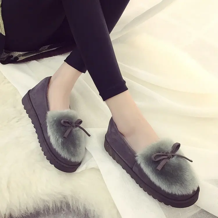 

2018 Fashion Winter Women Slippers Faux Fur Home Indoor Plush Warm Slippers Female Ladies Cotton Women Winter Shoes WDC176
