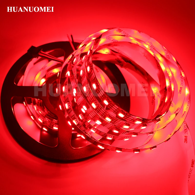 5 V 72 светодиодный s/m 5050 smd rgb светодиодный полосы APA102 цифровой светодиодный фонарь, 5 м/рулон, цифровой ambilight ТВ огни, черного цвета, не