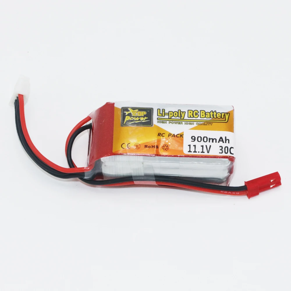 ZOP Power RC LiPo Battery 3S 11.1V 900mAh 30C Max 60C JST Plug For RC Quadcopter Drone Helicopter Car Airplane ZOP Power RC LiPo Battery 3S 11.1V 900mAh 30C Max 60C JST Plug For RC Quadcopter Drone Helicopter Car Airplane