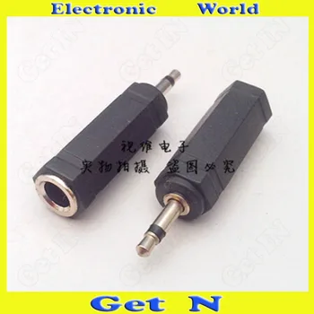 

30pcs Adapter Connector Converting Mono 3.5 to 6.5 AV Audio Adapter Plug Convert 6.35 Female to 3.5 Male