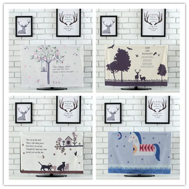 

Hot Sale TV dust cover display cover cartoon pattern a variety of styles