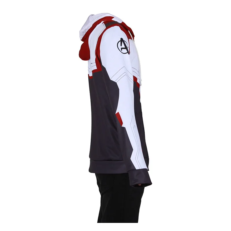 Kids Adult Avengers Endgame Quantum Realm Hooded Hoodies Sweatshirt Jacket Advanced Tech Embroidery Cosplay Costumes
