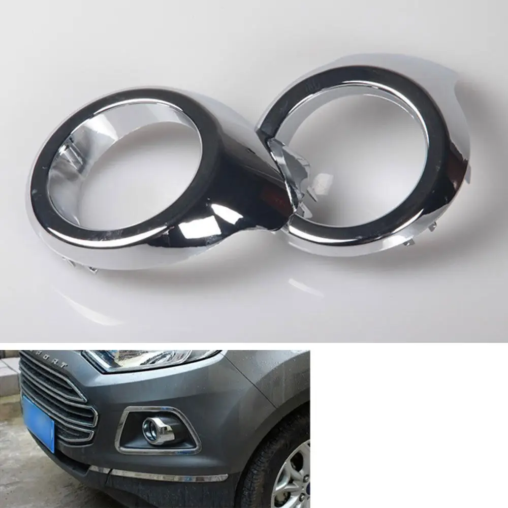 1Pair Chrome Front Fog light Lamp Cover 