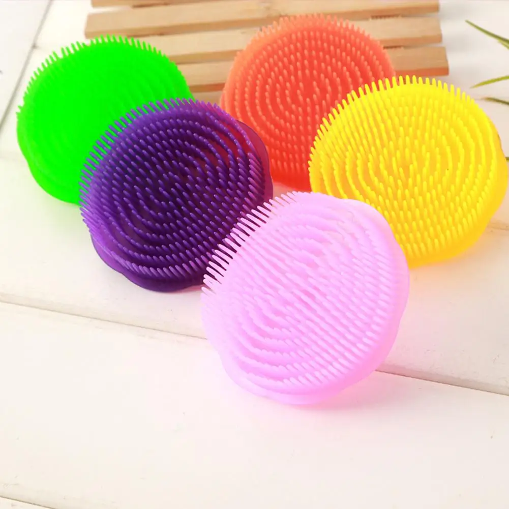 

5 Colors Handheld Plastic Shampoo Scalp Shower Washing Hair Brush Head Massage Comb Soft Bathing Tool